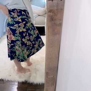 Lularoe blue floral skirt size 2X